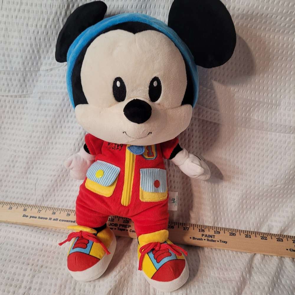 Kids Preferred Disney Mickey Mouse Dress and Play Plush 15 Inch‎ 80233 Red Blue